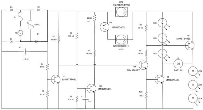 DN05063/D, 2-Stage Parallel-to-Series, ENERGY STAR Low-Cost Linear LED Driver Design (120 VAC)