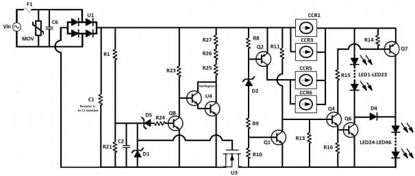 DN05098/D, Constant Current Regulator LED Circuit Enhanced Design Note for TRIAC Dimmability