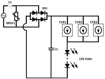 DN05097/D, Low Cost Direct 120 VAC LED Lighting Circuit