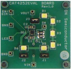 CAT4252EVAL, AND9010/D CAT4252 LED Driver Evaluation Board