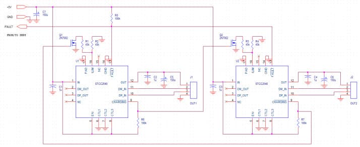 DN0019, Smart dual-port USB charger with STCC2540 Design Note