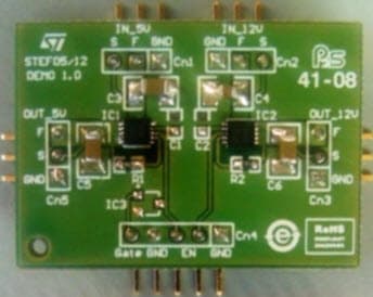 STEVAL-IFP021V1, 5V/12V Power Line Protection Evaluation Board based on STEF05 and STEF12 Electronic Fuses