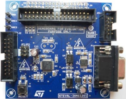 STEVAL-IHM033V1, Control Stage Evaluation Board based on the STM32F100CB MCU for Motor Control with Serial Communication User Interface