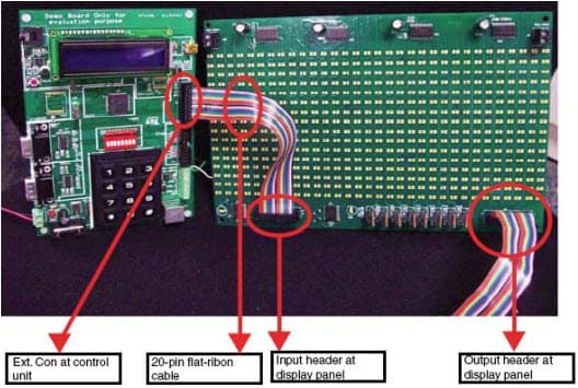 STEVAL-ILL024V1 and STEVAL-ILL025V1 Demonstration Boards based on the STP16DP05 LED Matrix Driver and STM32F103VB MCU