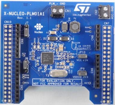 X-NUCLEO-PLM01A1, Power Line Communication Expansion Board based on ST7580 for STM32 Nucleo