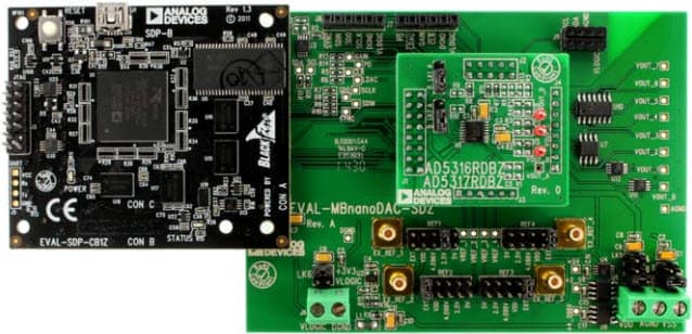 EVAL-AD5316RDBZ, Evaluation Board for the AD5316R 10-Bit, Quad-Channel, Voltage Output DAC