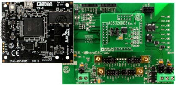 EVAL-AD5326DBZ, Evaluation Board for the AD5326 12-Bit, Quad Channel, Voltage Output Digital-to-Analog Converter (DAC)