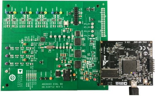 EVAL-ADE9000EBZ, Evaluation Board for Evaluating the ADE9000 High Performance, Multiphase Energy, Power Quality Monitoring IC