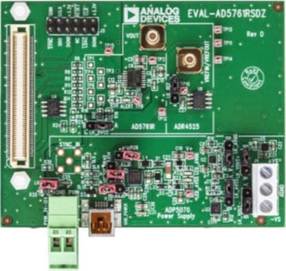 EVAL-AD5761RSDZ, Evaluation Board for Evaluating the AD5761R 16-Bit Serial Input, Voltage Output DAC