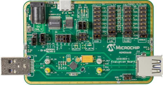 ADM00668, Evaluation Board based on UCS1003-1 USB Power Controller