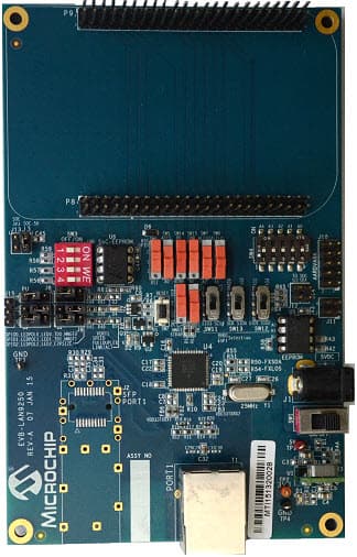 EVB-LAN9250, Evaluation Board based on LAN9250 - 10/100 Ethernet Controller & PHY