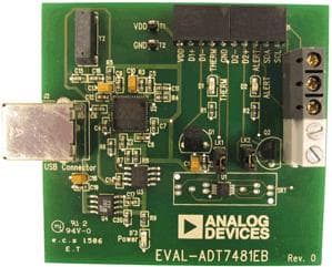 ADT7481EBZEVB, Evaluation Board based on ADT7481 3-Ch Digital thermometer and Under/Over Temperature Alarm