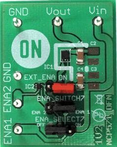 NCP571MN12TBGEVB, Evaluation Board for the 1.2V DC to DC Single Output Power Supply for Portable