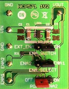 NCP571SN12T1GEVB, Evaluation Board for the 1.2V DC to DC Single Output Power Supply