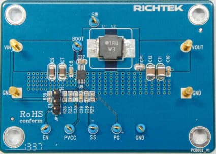 EVB_RT7235GQW, Evaluation Board based on RT7235GQW 5A Step-Down Regulator