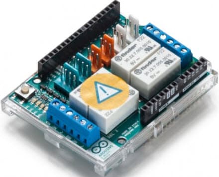 A000110, Arduino 4 Relay Shield allows your Arduino Driving High Power Loads