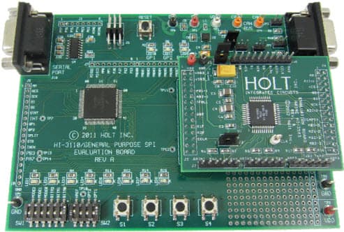 ADK-3593, Evaluation Board Using HI-3593 ARINC 429 3.3V Dual Receiver, Single Transmitter with SPI