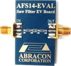 AFS1410-EVAL, Evaluation Board based on AFS14 series SAW Filter