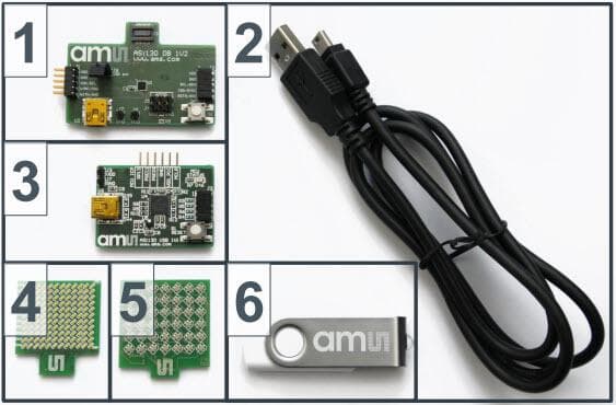 AS1130-WL_DK_ST, Demo Kit based on AS1130 LED Driver for 132 Single LEDs