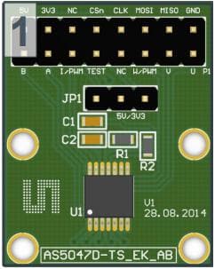 AS5047D-TS_EK_AB, Adapter Eval Kit based on AS5047D Magnetic Position Sensor