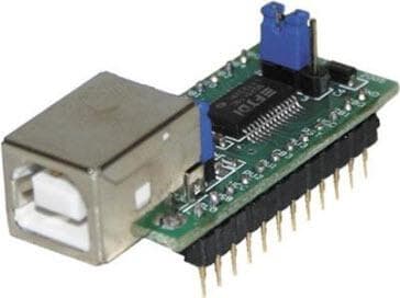 UM245R, USB - Parallel FIFO Development Module based on FT245RL