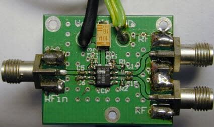 ZLE40008, Evaluation Board for the ZL40800 Series 6GHz, 10GHz, 13.5GHz Prescalers