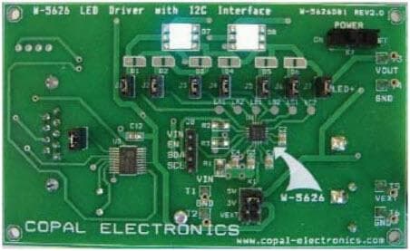 W-5626DB1, Demo Board for W-5626 6-Channel LED Driver