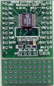 W6810ES, Single Channel CODEC Mini Evaluation Board based on W6810