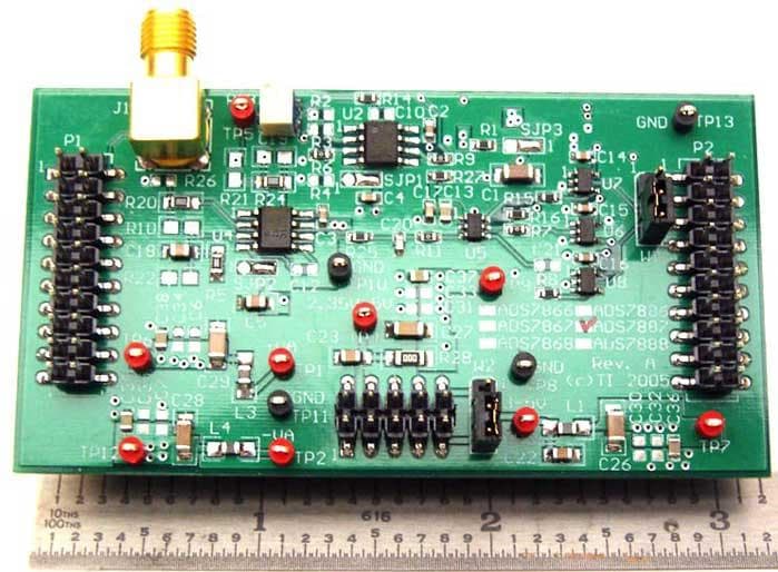 ADS7887EVM is a full-featured reference design, prototype, and software platform for ADS7888 IC