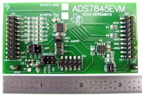 ADS7845EVM, Evaluation Module for ADS7845 5-Wire Touch Screen Controller