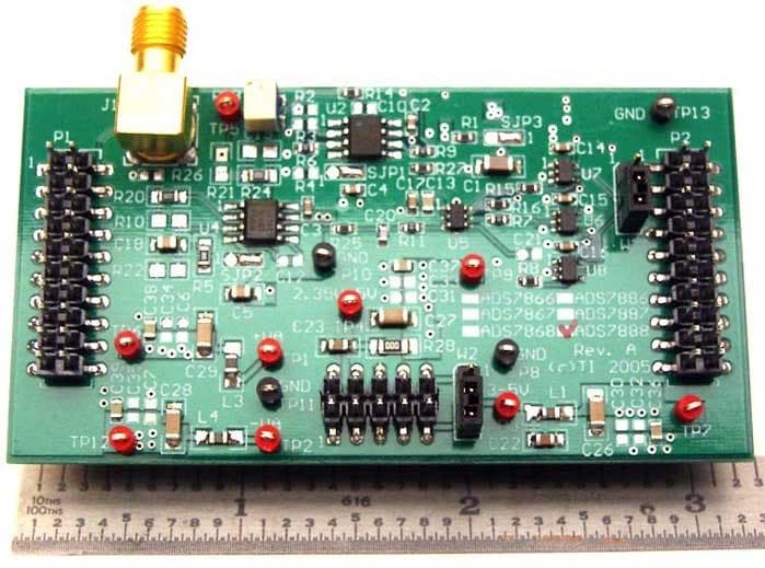 ADS7888EVM is a full-featured reference design, prototype, and software platform for ADS7888 IC