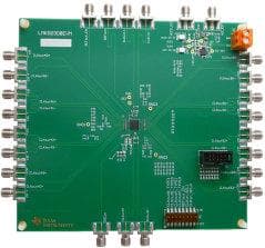 LMK00308EVM, Evaluation Board using LMK00308, 3-GHz, 8-output differential clock buffer, level translator