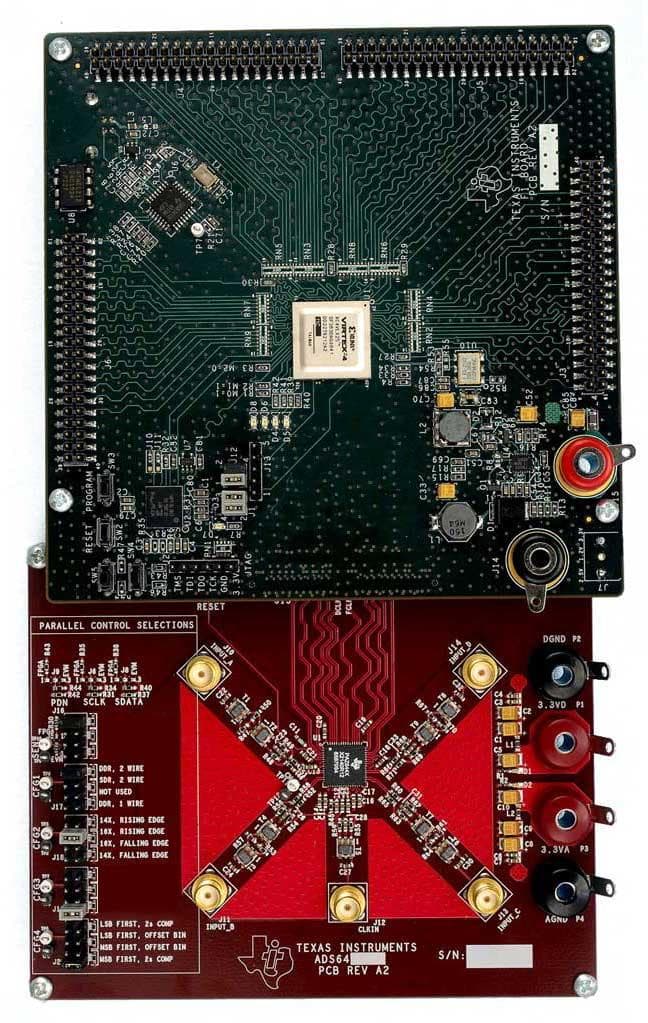 ADS6423EVM, Evaluation Board using ADS6423, dual channel, 12-bit, 80 MSPS Analog-to-Digital Converter