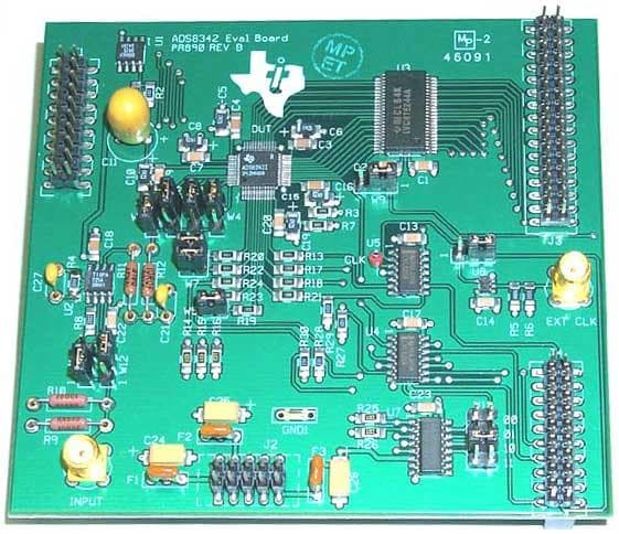 ADS8342EVM, Evaluation Board using ADS8342, 16-bit, 250 KSPS, 4-channel Analog to Digital Converter