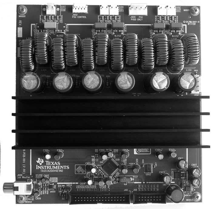 TAS5162DDV6EVM2, Digital Amplifier Power Output Stage using TAS5518 Digital Audio PWM Processor