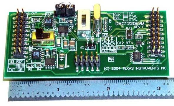 DAC1220EVM, Evaluation Board using DAC1220, 20-Bit, Single Channel, Delta-Sigma Low Power Digital-to-Analog Converter