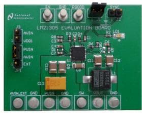 LM21305 Evaluation Board for LM21305, Full-featured adjustable frequency synchronous buck point-of-load regulator