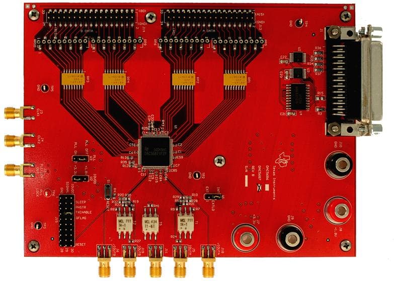 DAC5687EVM, Evaluation Board using DAC5687 Dual-Channel, 16-bit, 500 MSPS Digital-to-Analog Converter