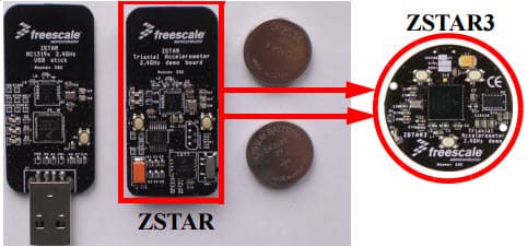 ZSTAR3, DRM103 Designer Reference Design Demo for Digital MMA7455L 3-Axes Accelerometer