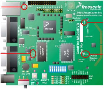 M5208EVB, M5208EVB-RevB Evaluation Kit based on MCF5208 Microprocessor