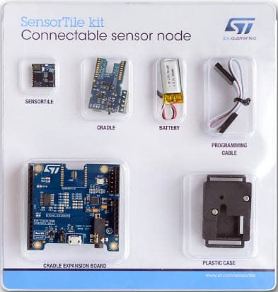 STEVAL-STLKT01V1, SensorTile Development Kit based on STM32L476JGY MCU and Bluetooth Low Energy Connectivity of BlueNRG Network Processor