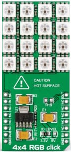 4X4RGBCLICK, Evaluation Kit based on MCP1826 LDO Regulator