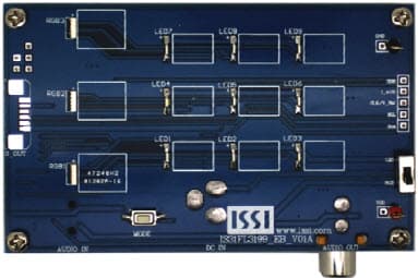 IS31FL3199-DLS2-EB, Evaluation Board based on IS31FL3199 9-Ch. FxLED Driver