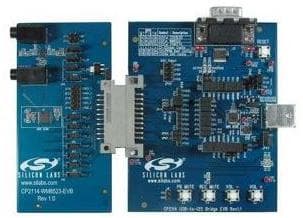 CP2114-EK, USB Audio to Digital Audio Bridge Daughter Card with Wolfson Microelectronics WM8523 DAC