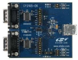 CP2105-EK, Evaluation Board for CP2105 USB Transceiver for Portable Computers