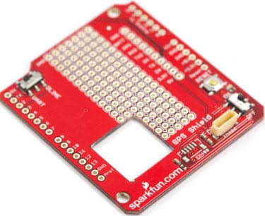 GPS-09487, GPS Shield Development Kit based on EM-406 GPS receiver