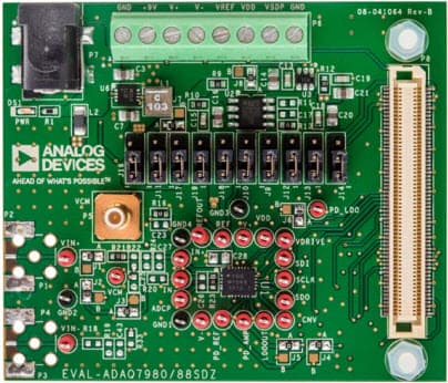 EVAL-ADAQ7980SDZ, Evaluation Board for Evaluating the ADAQ7980, 16-Bit, 1 MSPS Data Acquisition System in LGA