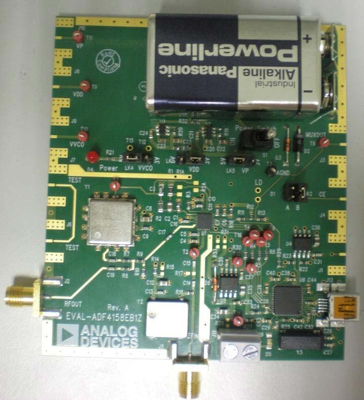 EVAL-ADF4158EB1Z, Evaluation Board for the ADF4158 Fractional-N PLL Frequency Synthesizer