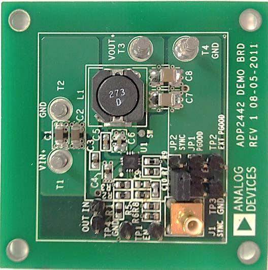 ADP2442 Step-Down DC to DC Regulator with 5 V at a 1 A output