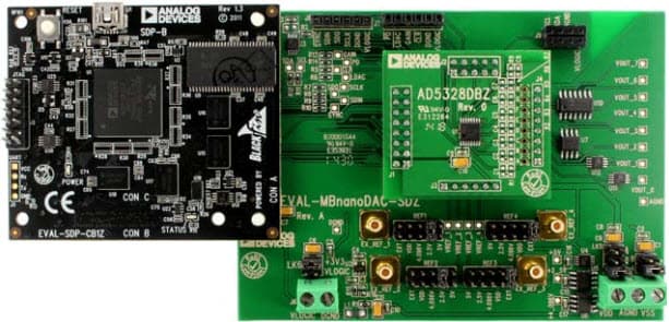 EVAL-AD5328DBZ, Evaluation Board for Evaluating the AD5328, 12-Bit, Octal Channel, Voltage Output DAC